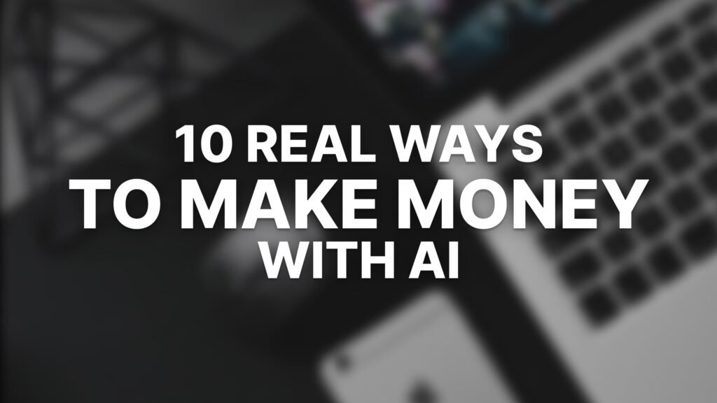 Now, let's look at 10 simple AI income ideas you can start this year.