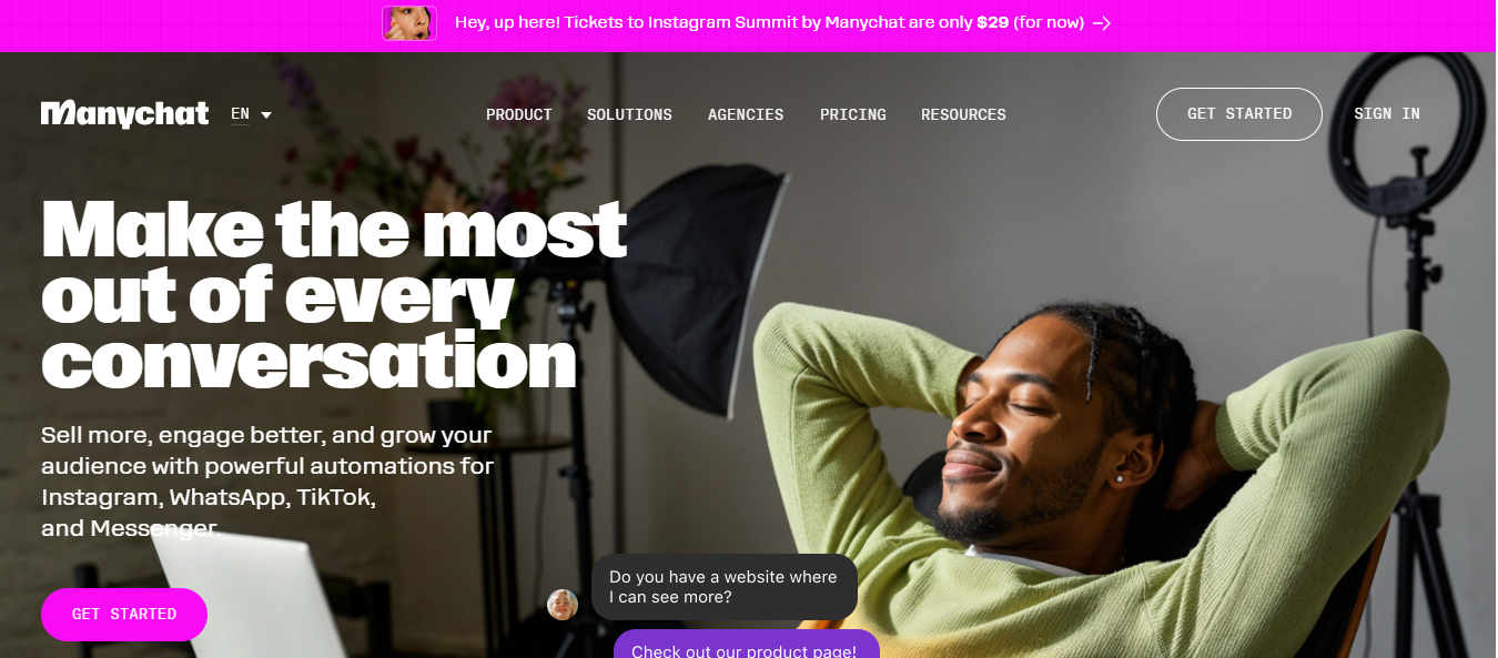 ManyChat review: Facebook Messenger bot