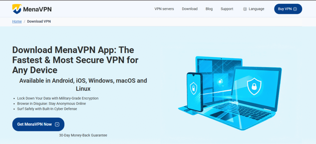 MenaVPn Top-Notch Security and Privacy Protection