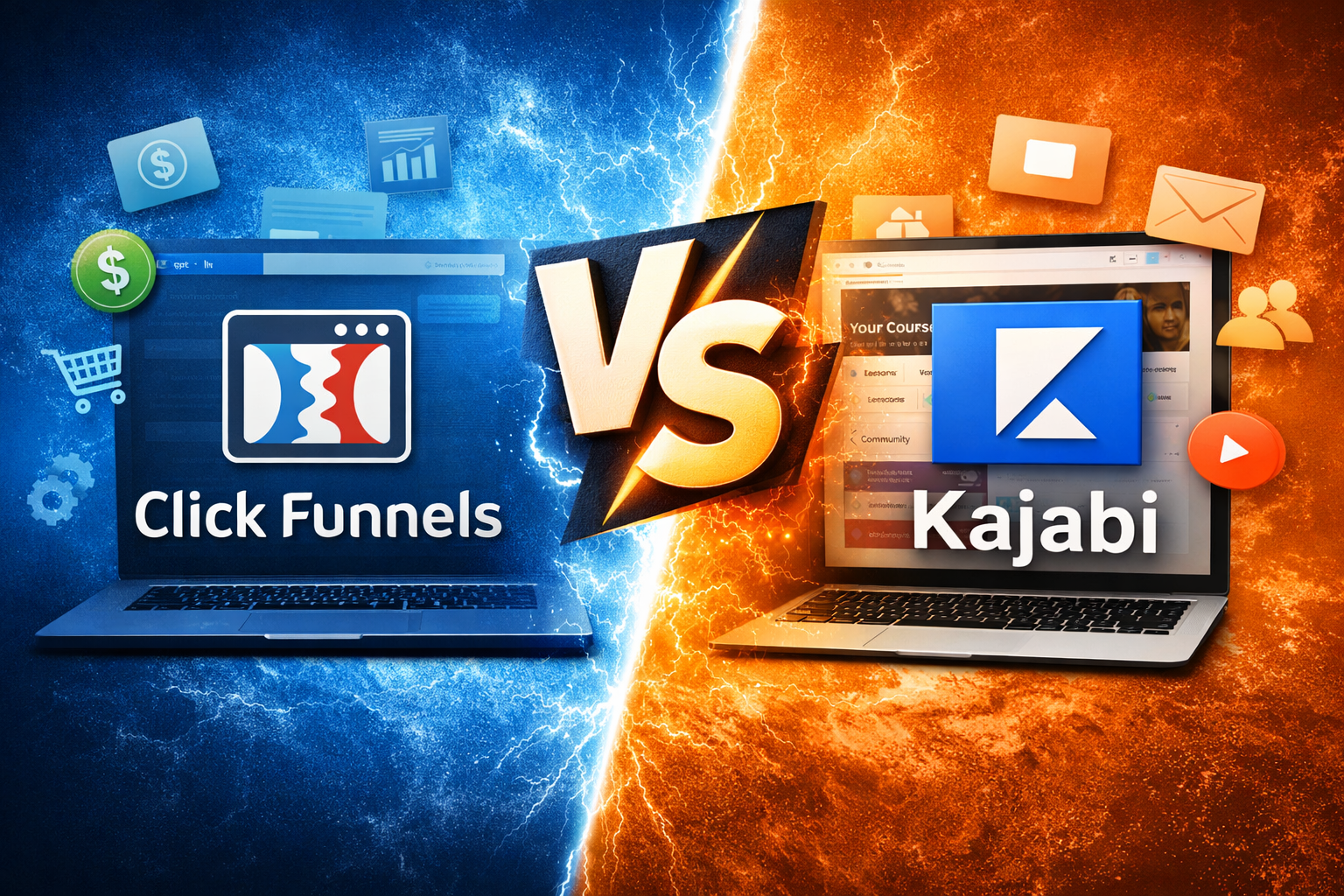 ClickFunnels vs Kajabi